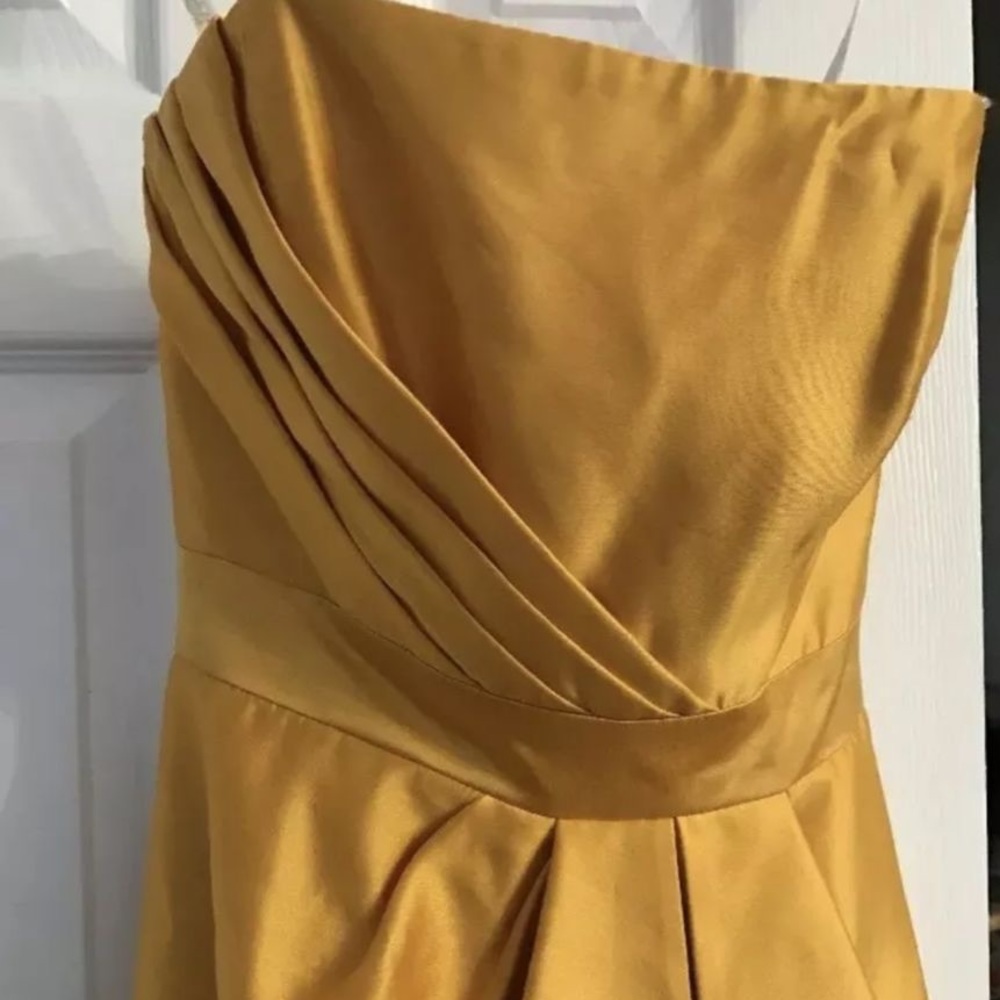 Shoshanna Yellow Strapless Cocktail Dress - Picture 9 of 10